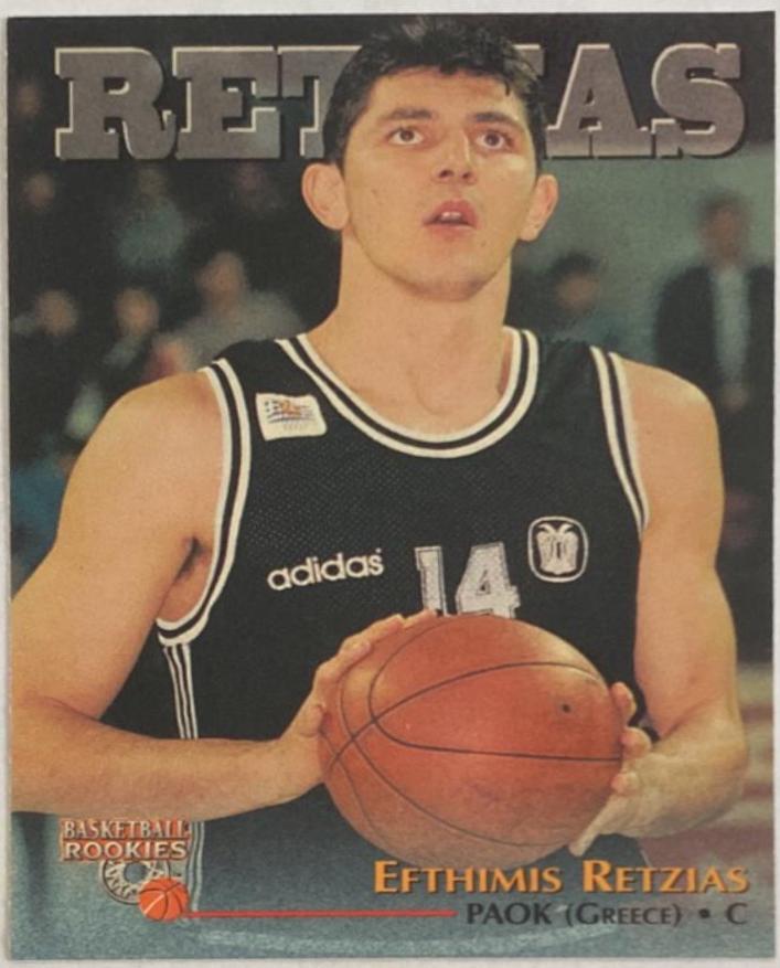 Efthimis Retzias #29 Basketball Cards 1996 Score Board Basketball Rookies
