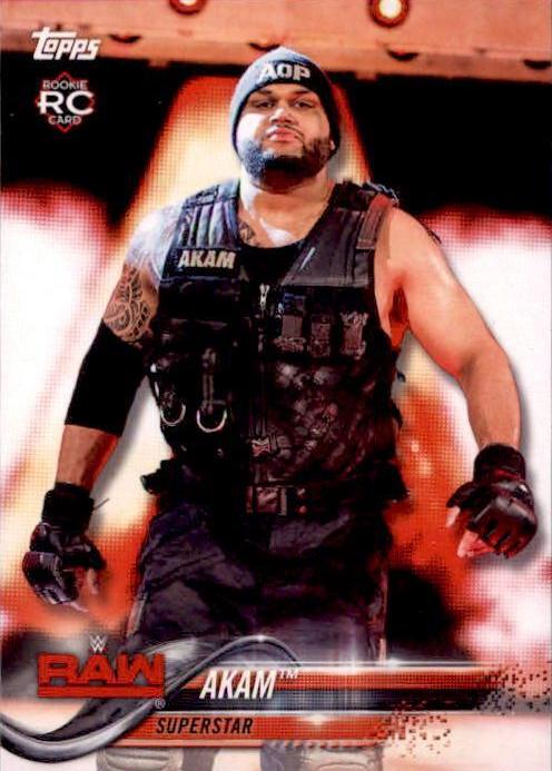 Akam #103 Wrestling Cards 2018 Topps WWE Then Now Forever