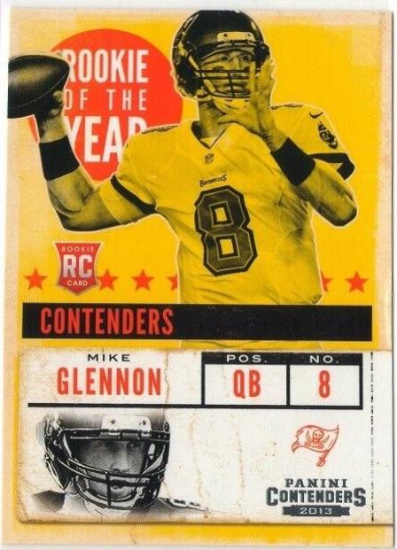 Mike Glennon #9 Football Cards 2013 Panini Contenders Rookie of the Year