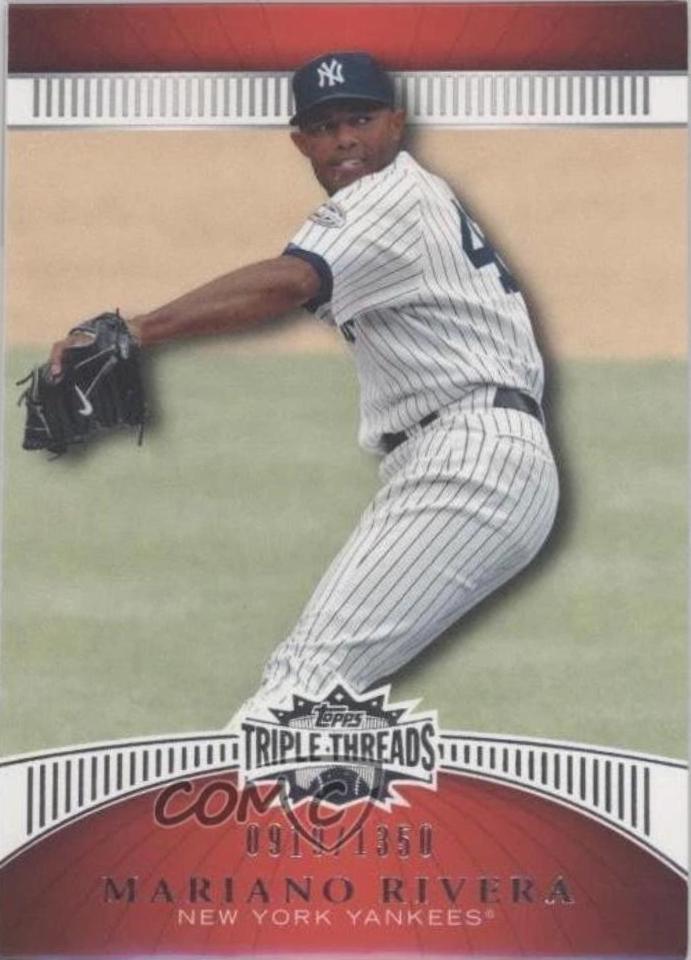 Mariano Rivera #61 Baseball Cards 2010 Topps Triple Threads