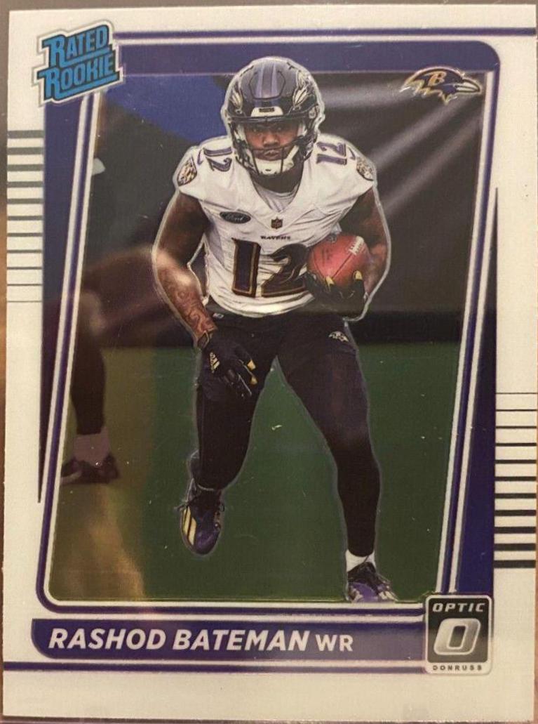 Rashod Bateman #210 Football Cards 2021 Panini Donruss Optic