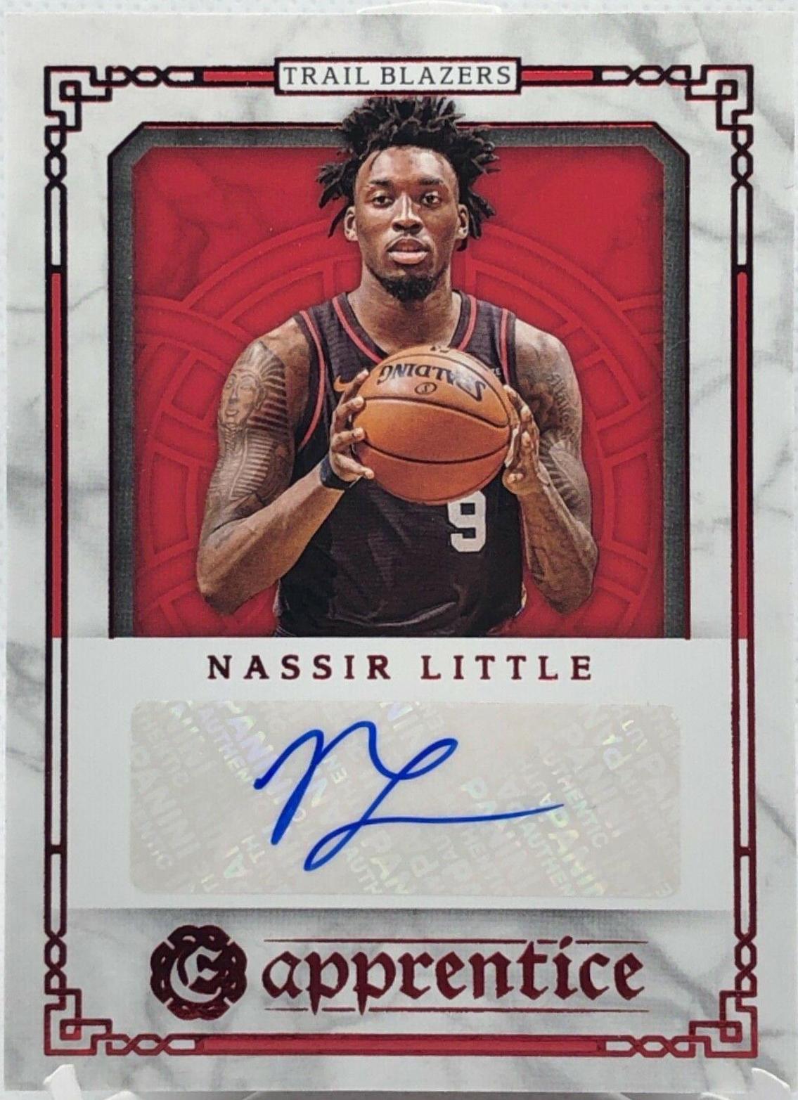 Nassir Little #APR-NLI 2020-21 Panini Chronicles Basketball Apprentice Signatures