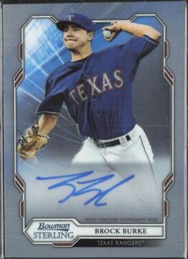 Brock Burke #BB Baseball Cards 2019 Bowman Sterling Prospect Autographs