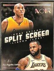 Kobe Bryant, LeBron James #271 Basketball Cards 2018 Panini Noir