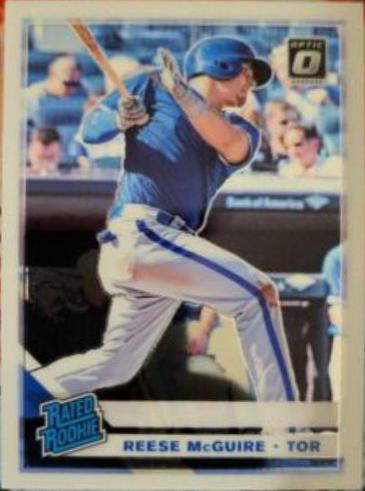 Reese McGuire #55 2019 Panini Donruss Optic Baseball