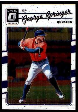 George Springer #101 2017 Panini Donruss Optic Baseball