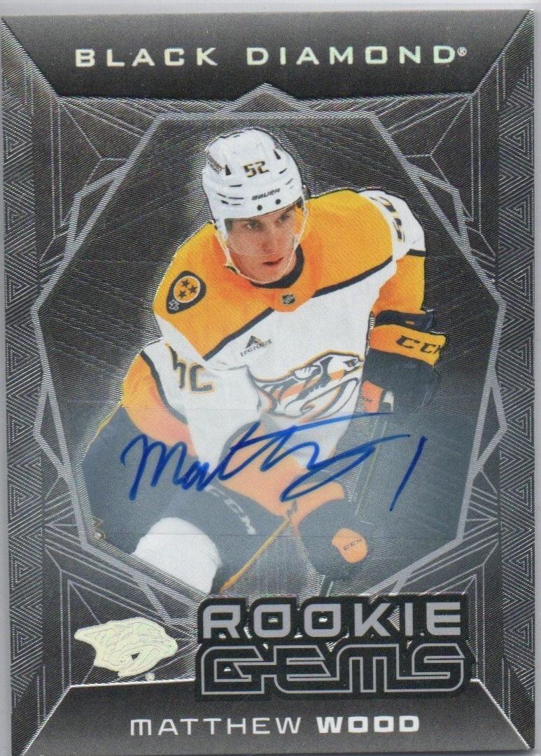 Matthew Wood #RGS-MW 2025-26 Upper Deck Black Diamond Hockey Rookie Gems Signatures