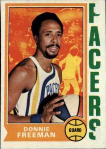 Donnie Freeman #253 Basketball Cards 1974 Topps