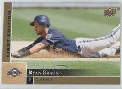 Ryan Braun #168 Baseball Cards 2009 Upper Deck First Edition Prices