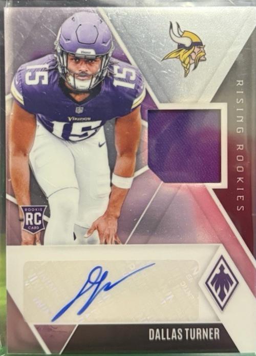 Dallas Turner #23 Football Cards 2024 Panini Phoenix Rookie Rising