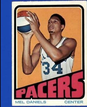 Mel Daniels #200 Basketball Cards 1972 Topps