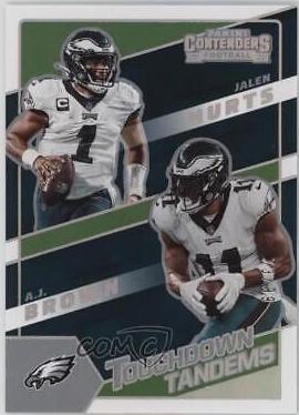A. J. Brown, Jalen Hurts [Silver] #TDT-PHI