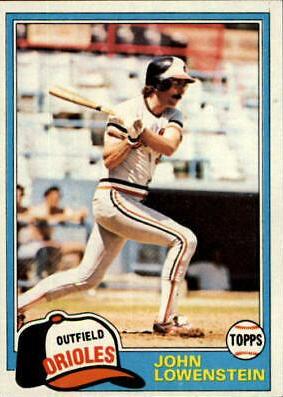 1981 Topps John Lowenstein #591 card