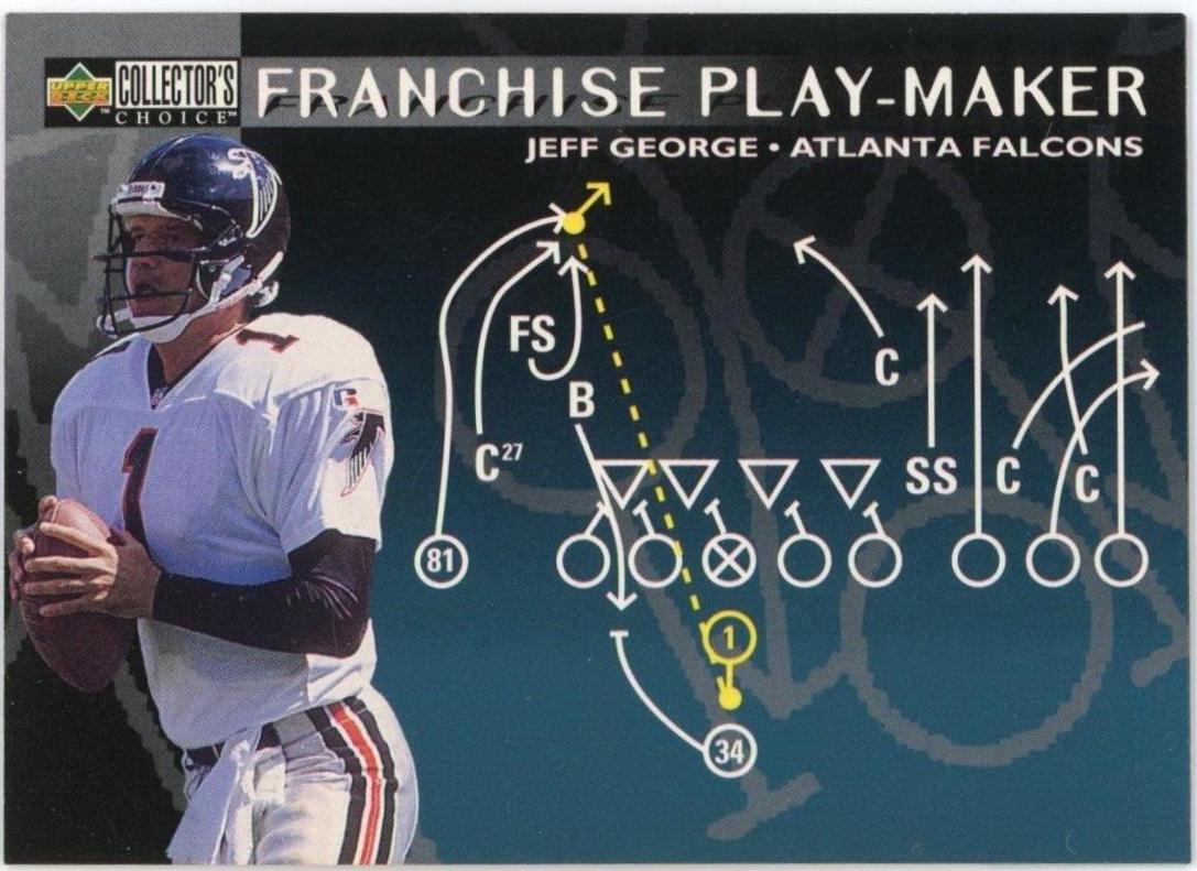 Jeff George #U61 Football Cards 1996 Collector's Choice Update