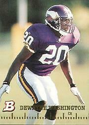 Dewayne Washington #17 Football Cards 1994 Bowman
