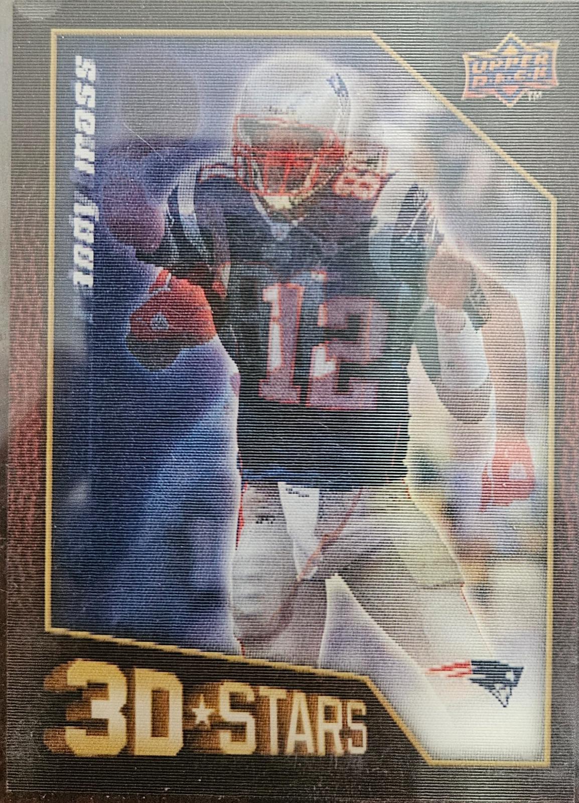 Tom Brady #3D-1 Football Cards 2009 Upper Deck 3D Stars