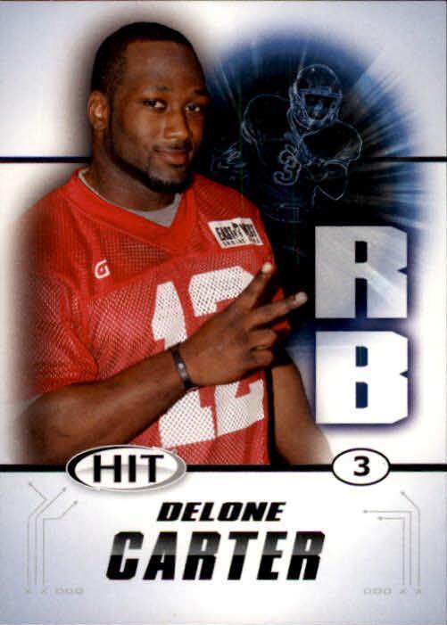 Delone Carter #2 Football Cards 2011 Sage Hit