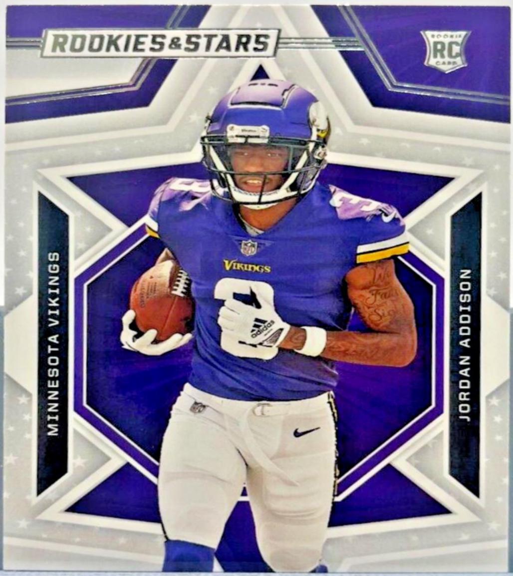 Jordan Addison #157 Football Cards 2023 Panini Rookies & Stars