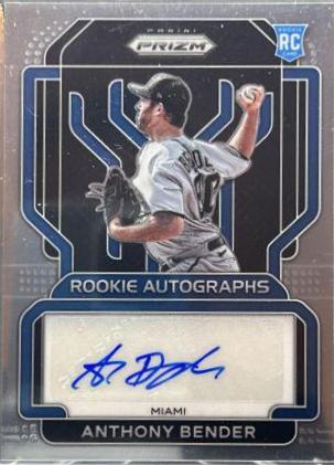 Anthony Bender #RA-AB Baseball Cards 2022 Panini Prizm Rookie Autographs