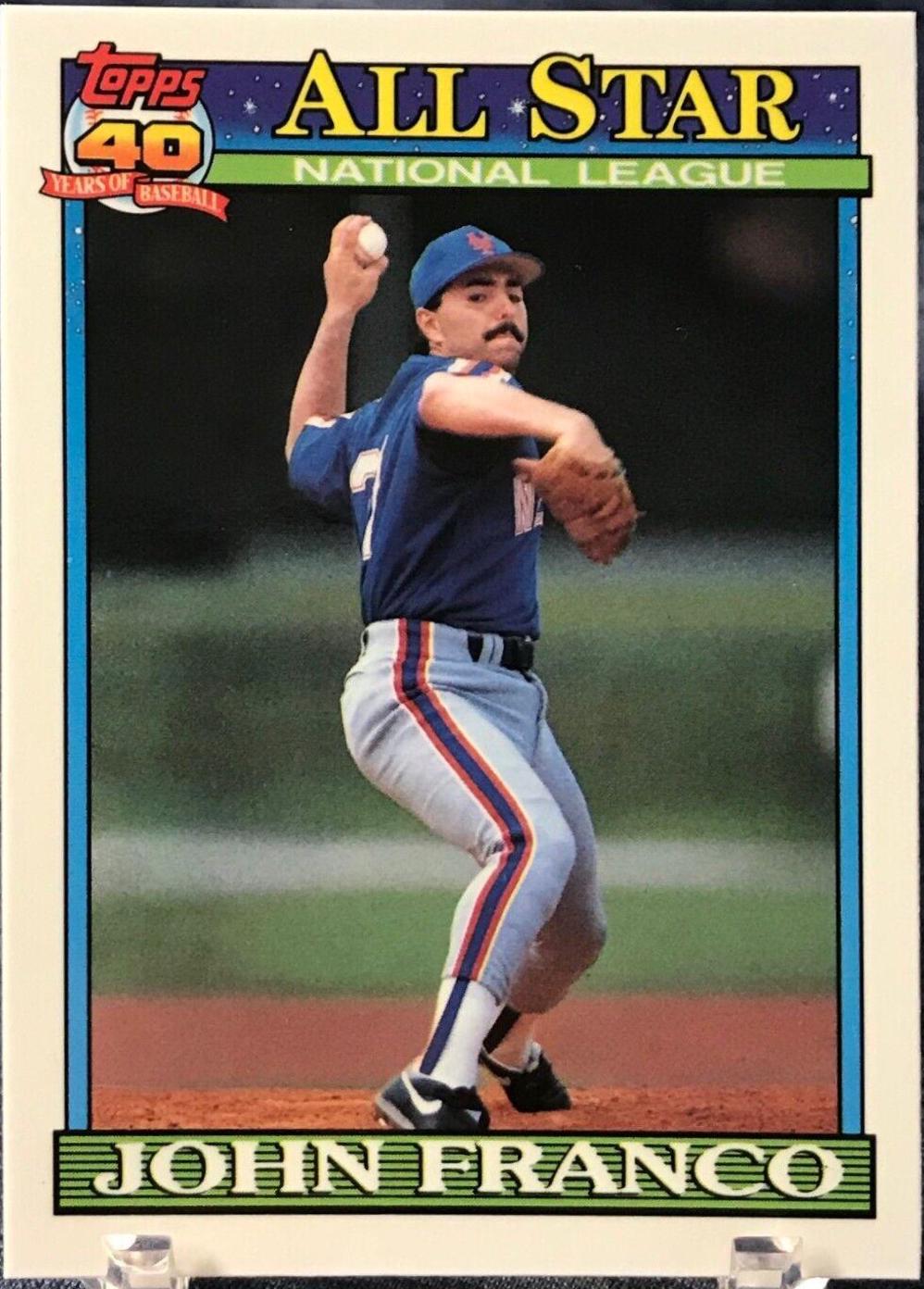 John Franco #407 Baseball Cards 1991 Topps Tiffany