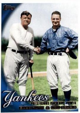 Babe Ruth, Lou Gehrig #637 Baseball Cards 2010 Topps