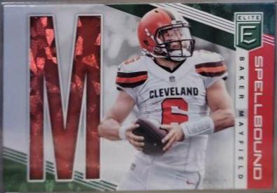 Baker Mayfield #SP-12 Football Cards 2019 Panini Donruss Elite Spellbound