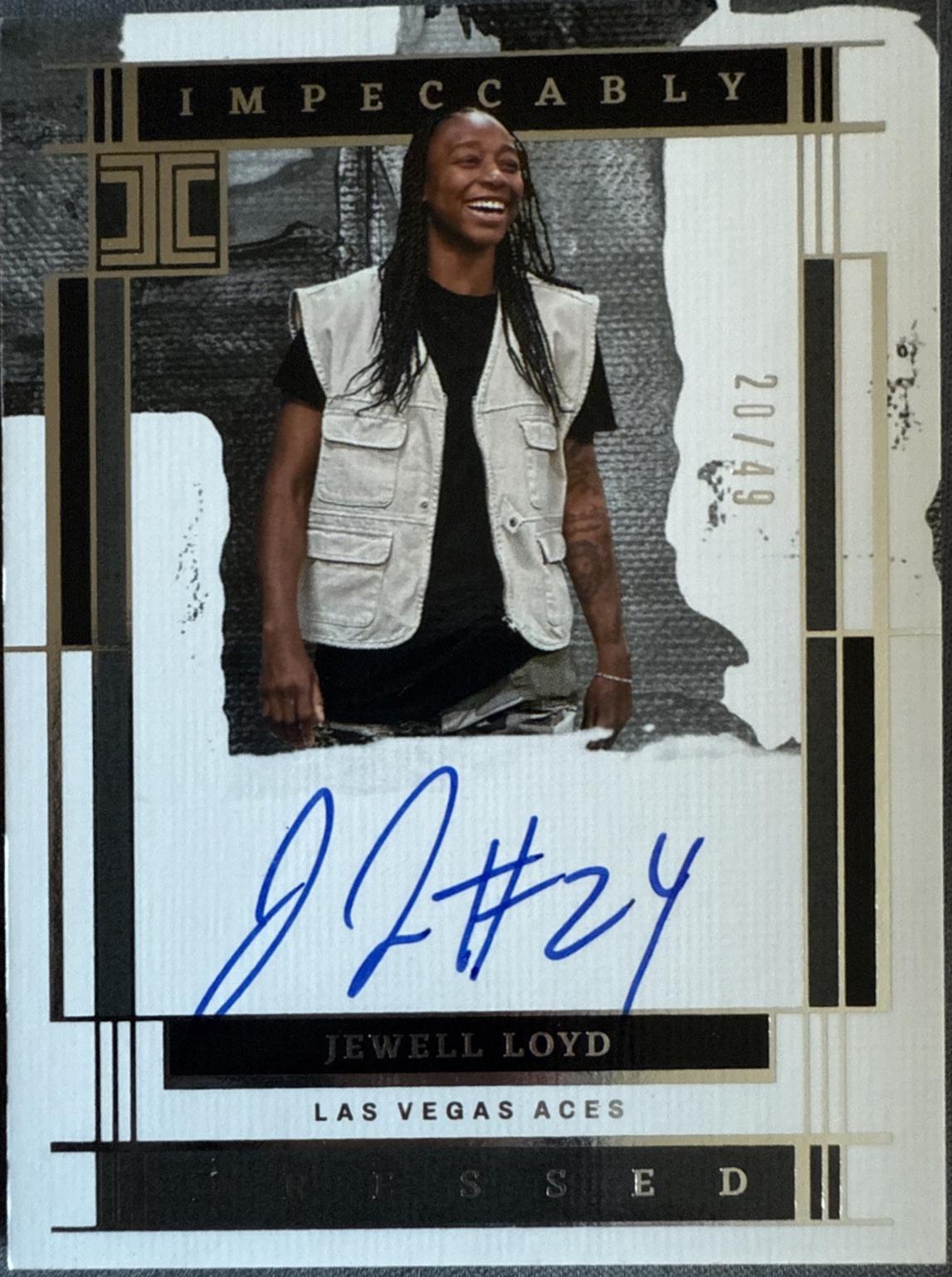 Jewell Loyd #5 2025 Panini Impeccable WNBA Dressed Signature