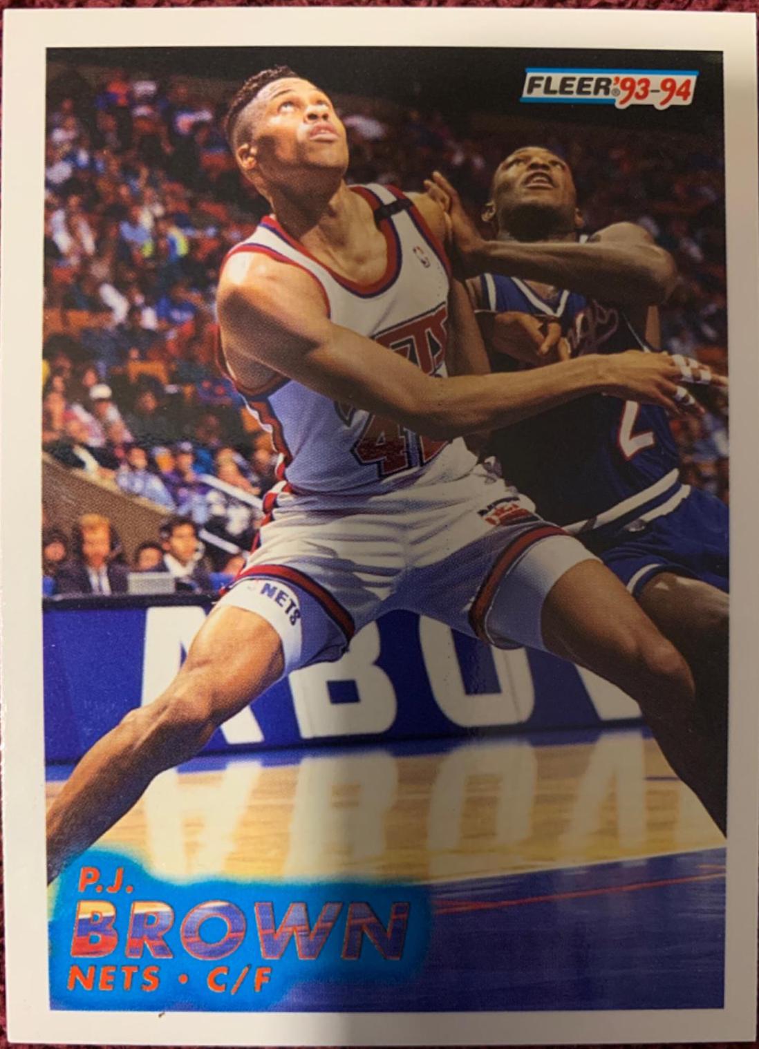 P.J. Brown #332 Basketball Cards 1993 Fleer