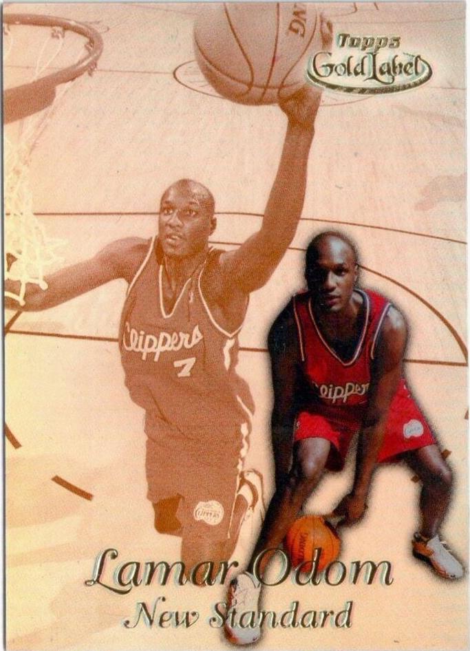 Lamar Odom #NS11 Basketball Cards 1999 Topps Gold Label New Standard