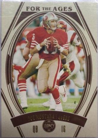 Joe Montana #FTA-10 Football Cards 2021 Panini Legacy For the Ages