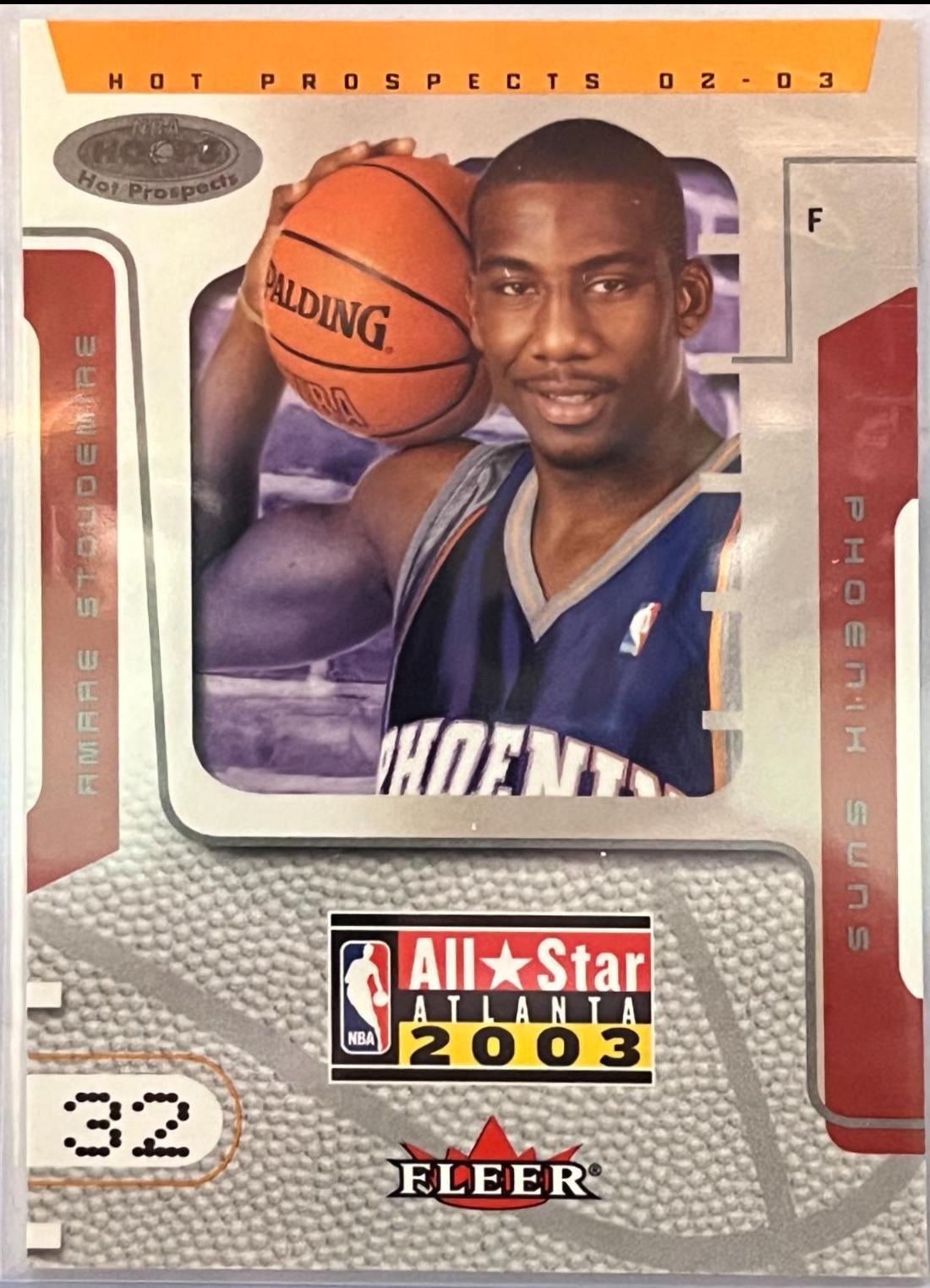 Amare Stoudemire #4 Basketball Cards 2002 Hoops Hot Prospects All-Star Redemption