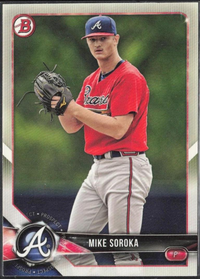 Mike Soroka #89 Baseball Cards 2018 Bowman Paper Prospects