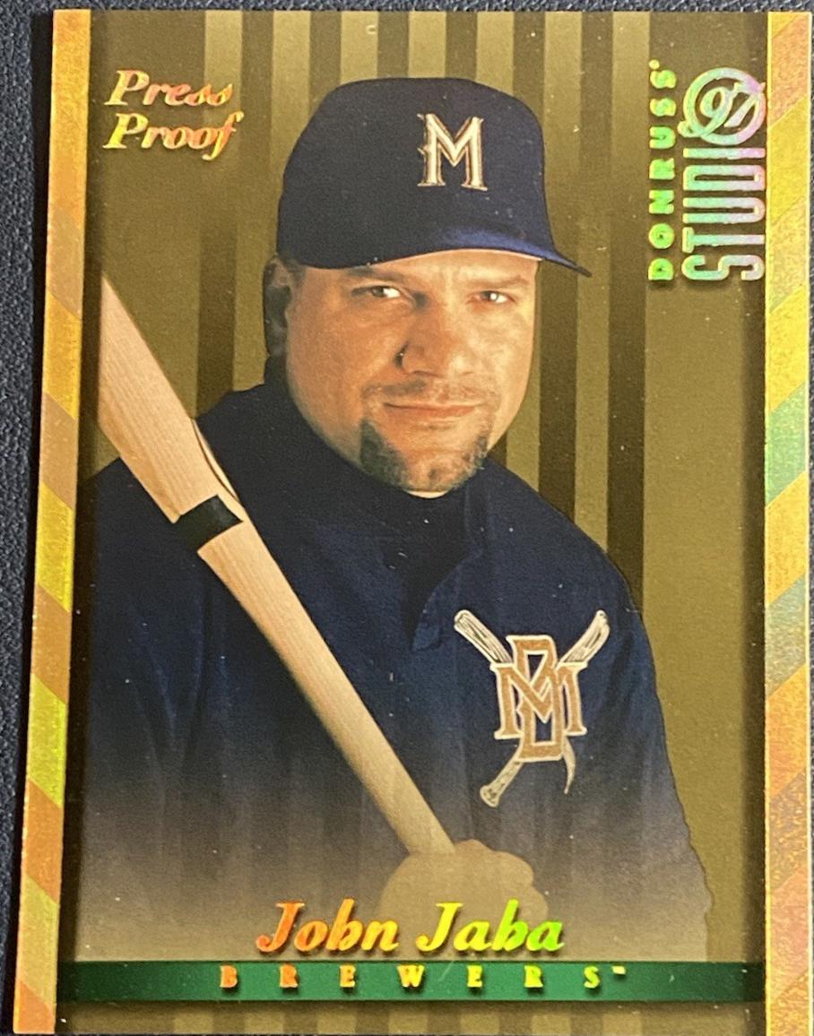 John Jaha #63 Baseball Cards 1997 Donruss Studio