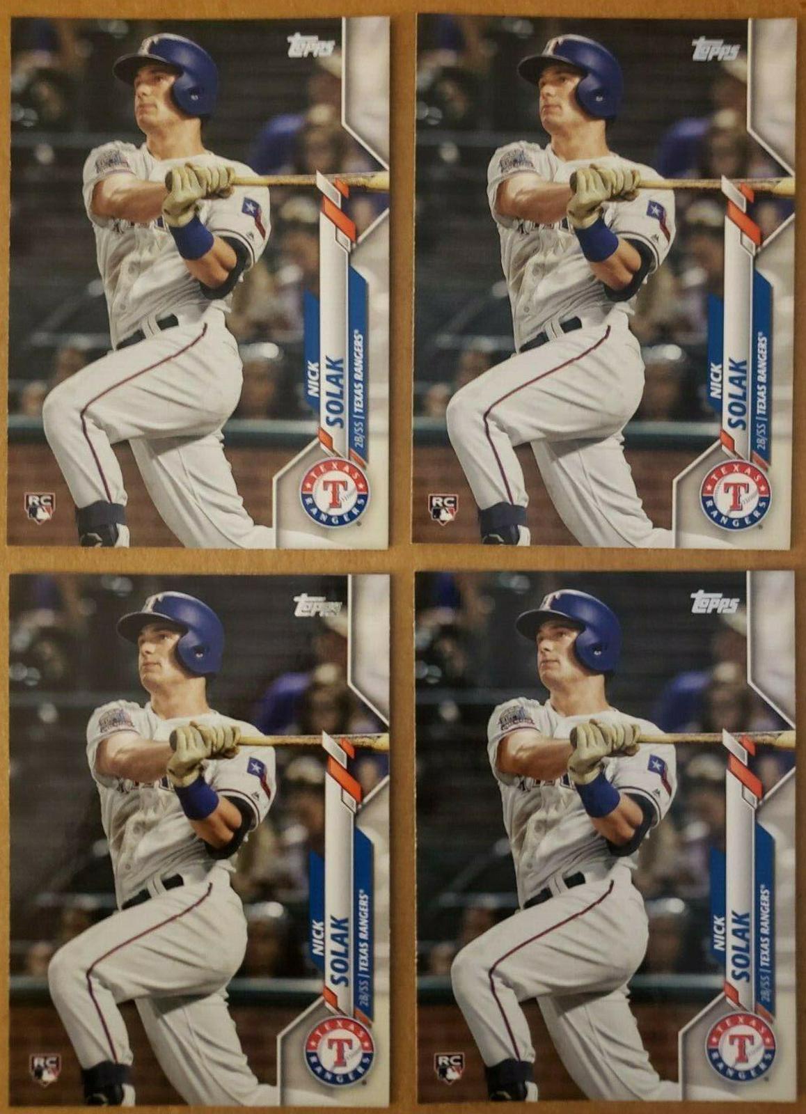 Nick Solak #166 Baseball Cards 2020 Topps