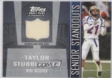 Taylor Stubblfield #SS-TS Football Cards 2005 Topps Draft Picks & Prospects Senior Standout Jersey