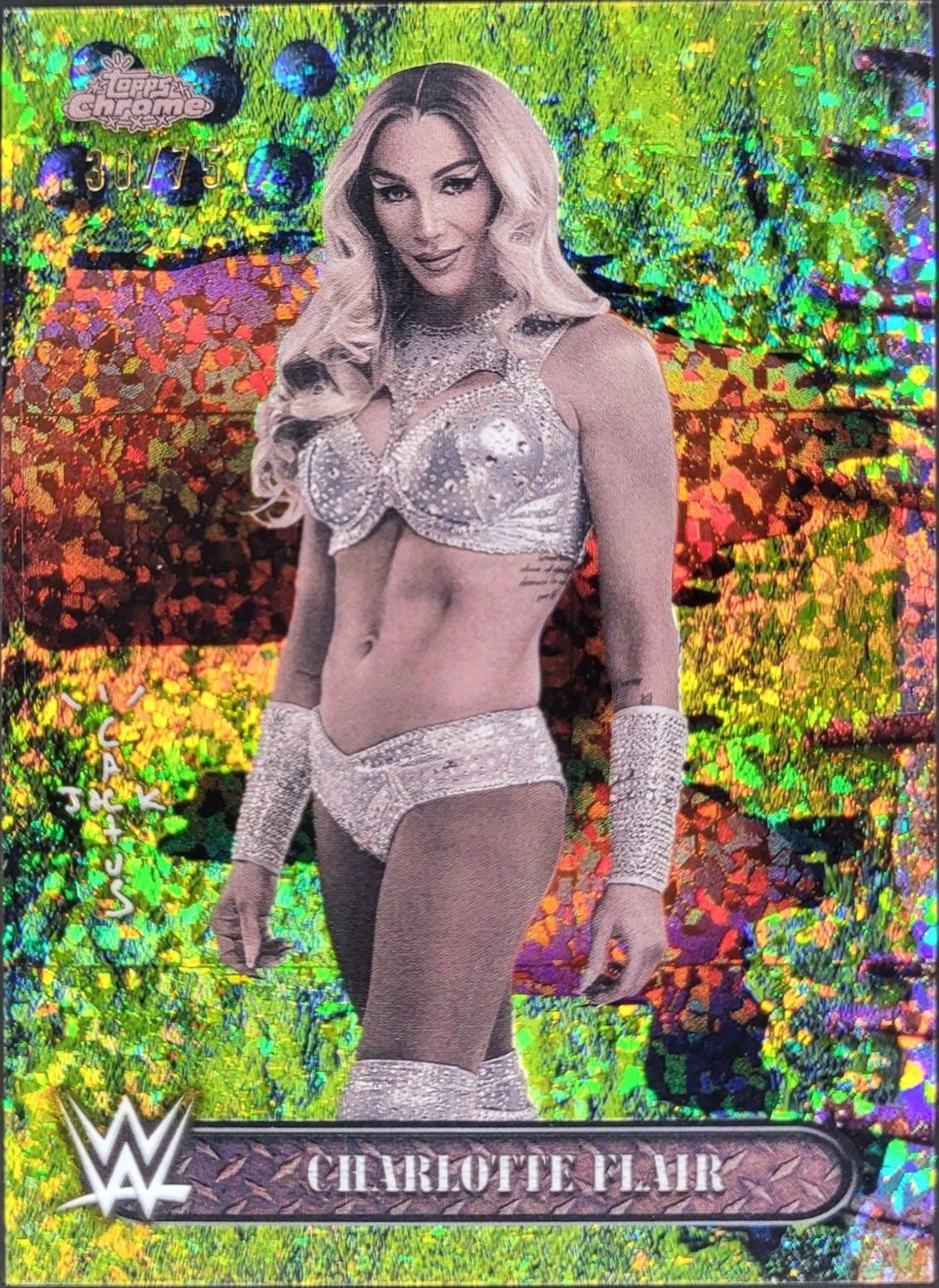 Charlotte Flair [Yellow Mini Diamonds Refractor] #63