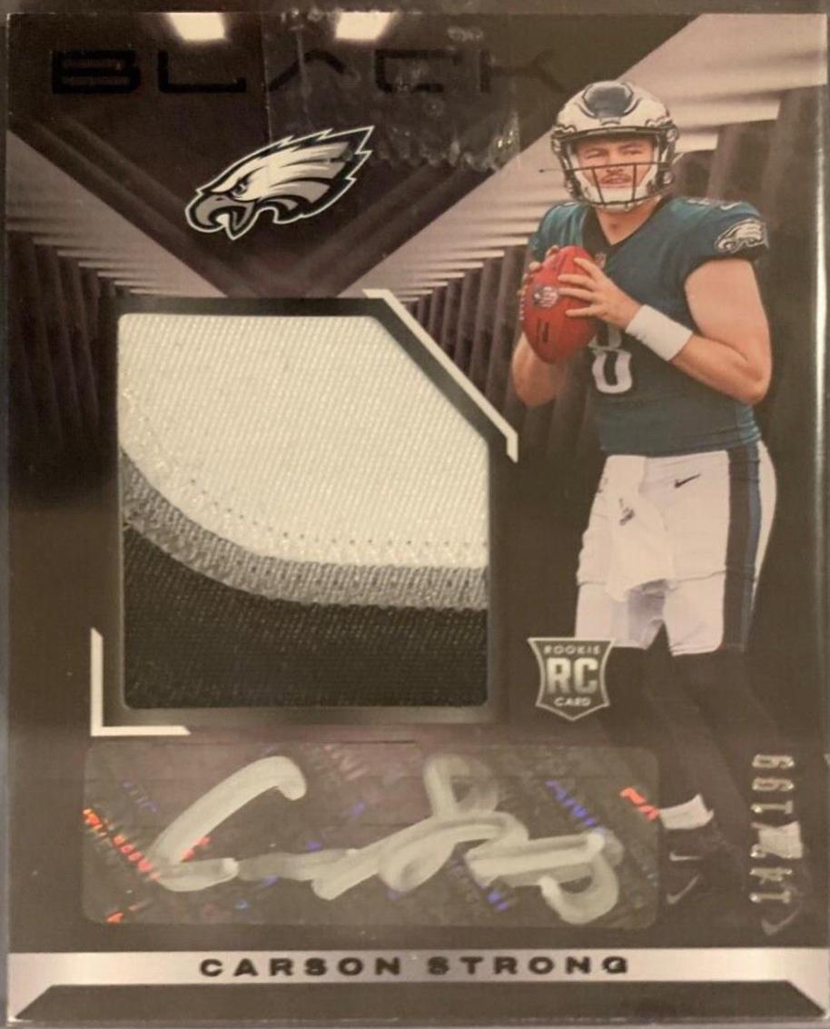 Carson Strong #142 Football Cards 2022 Panini Black
