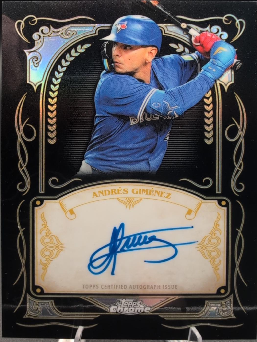 Andrés Giménez #IS-AG 2026 Topps Chrome Baseball Ink Strokes