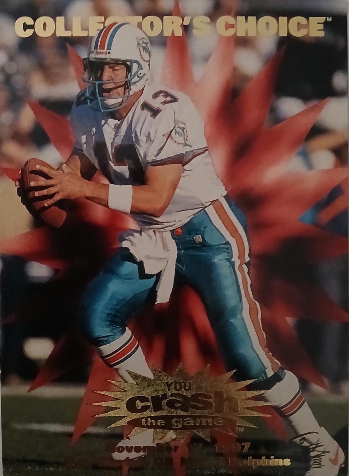 Dan Marino #C2 Football Cards 1997 Collector's Choice Crash the Game