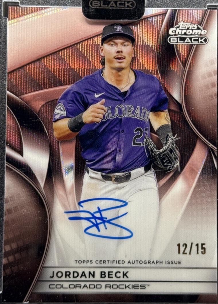Jordan Beck [Rose Gold Wave Refractor] #CBA-JBE