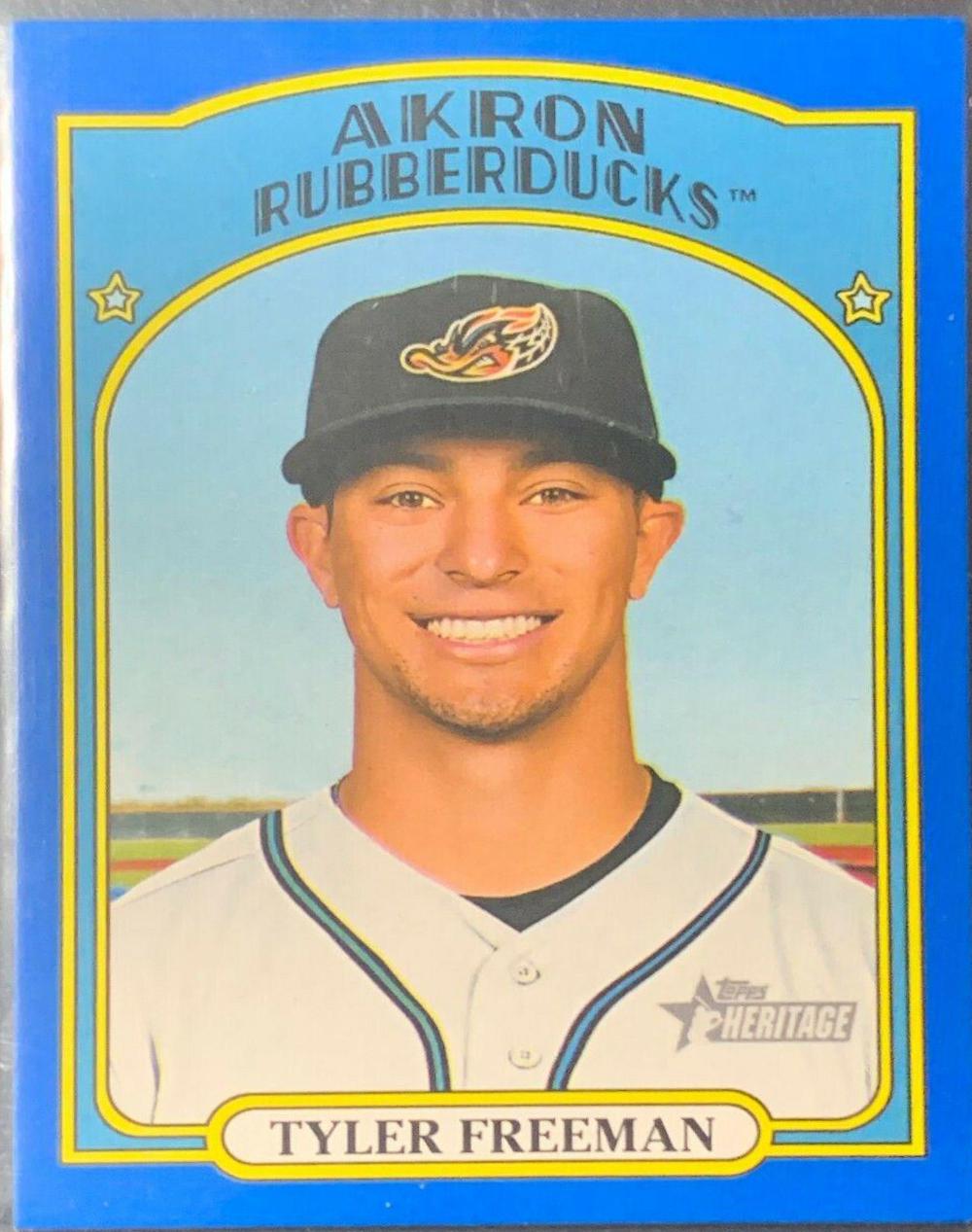 Tyler Freeman #4 Baseball Cards 2021 Topps Heritage Minor League