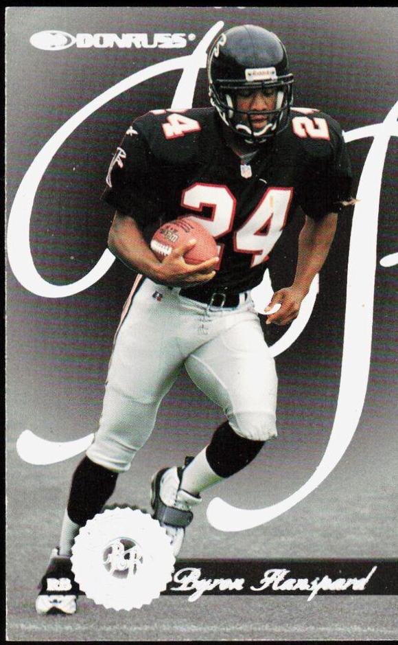 Byron Hanspard #8 Football Cards 1997 Panini Donruss Rated Rookies