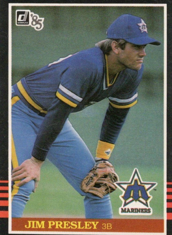 Jim Presley #240 Baseball Cards 1985 Donruss