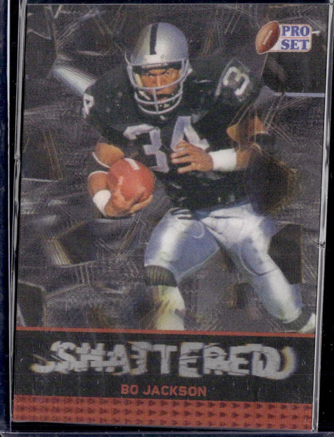 Bo Jackson #S-2 Football Cards 2024 Pro Set Metal Shattered Lenticular