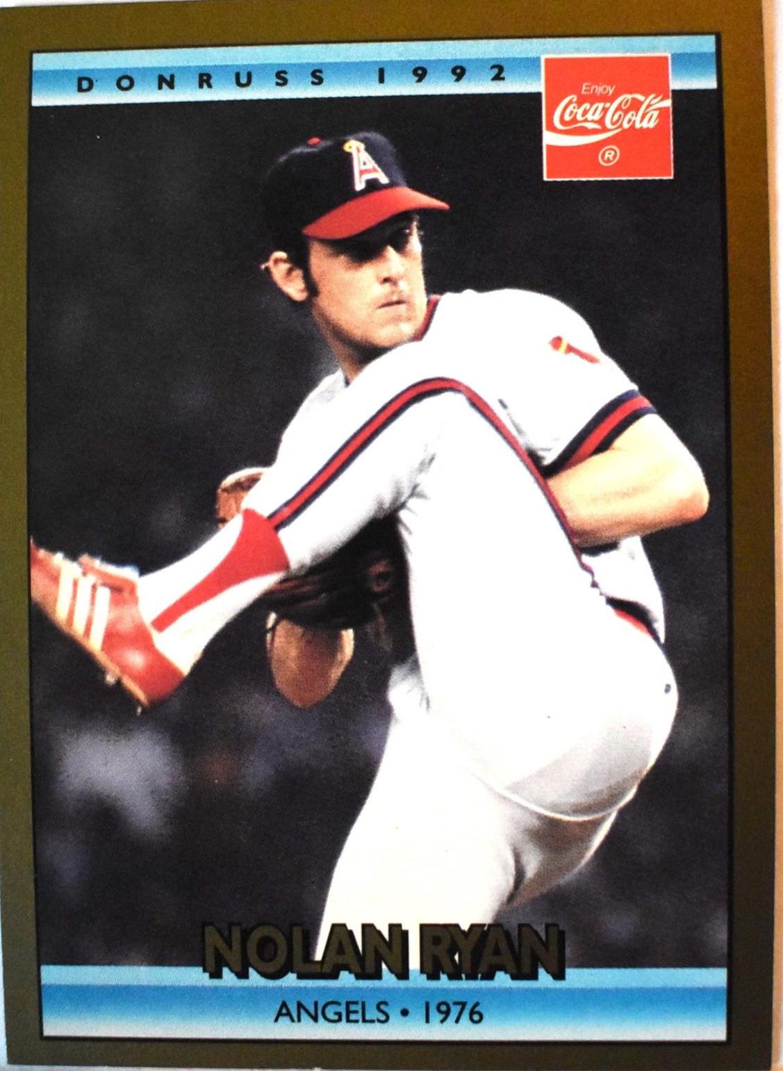 Nolan Ryan #10 Baseball Cards 1992 Donruss Coca Cola Nolan Ryan