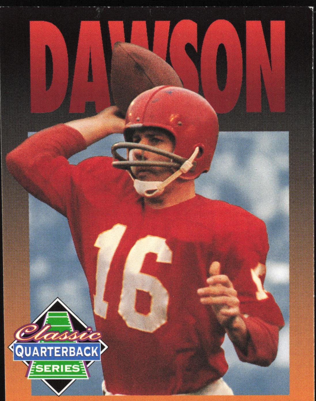 Len Dawson #3 1995 Tombstone Pizza Football