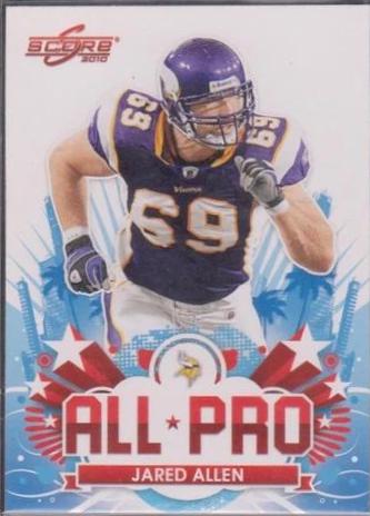 Jared Allen #8 Football Cards 2010 Panini Score All Pro