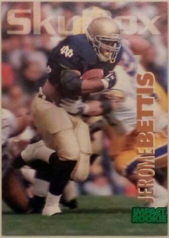 Jerome Bettis #370 Football Cards 1993 Skybox Impact