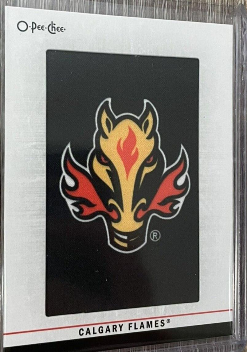 Calgary Flames #386 Hockey Cards 2023 O-Pee-Chee Team Logo Patch