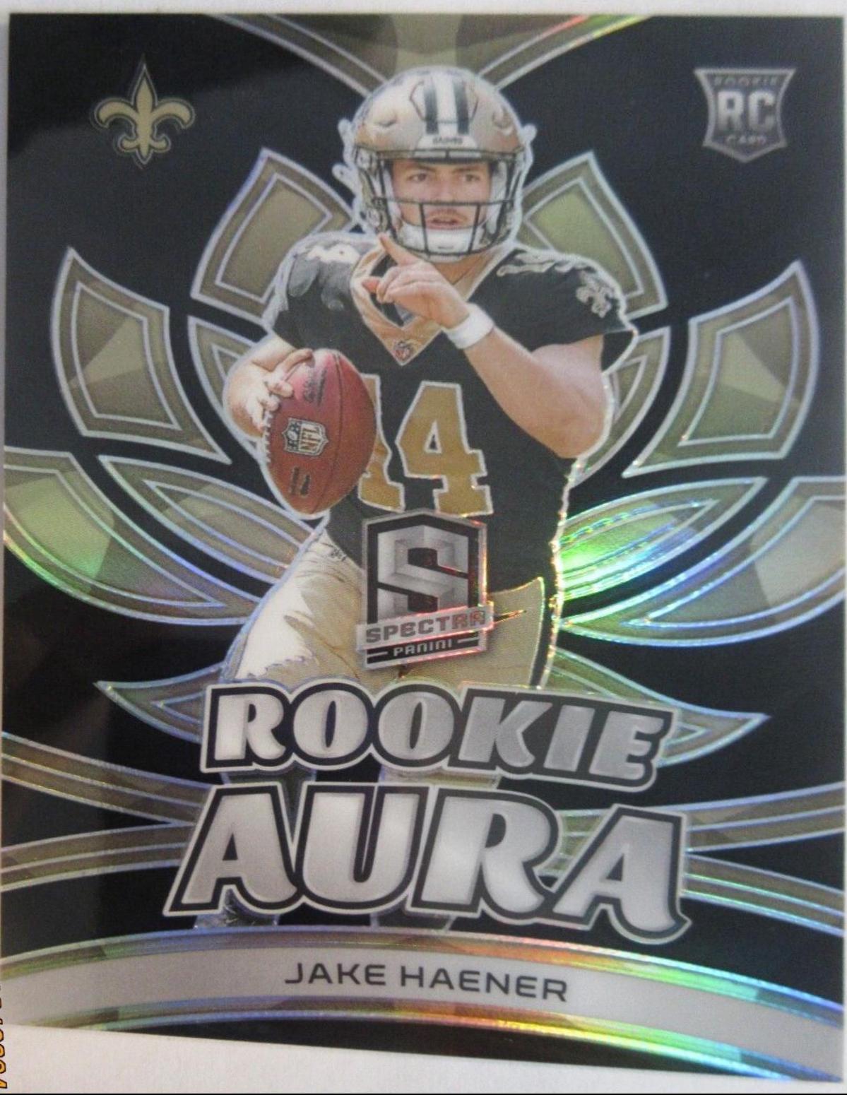 Jake Haener #23 2023 Panini Spectra Football Rookie Aura